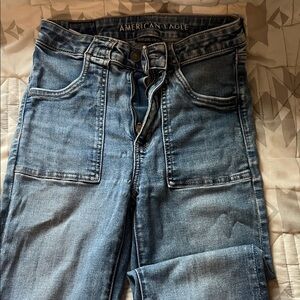 American Eagle Outfitters Blue Flare Jeans